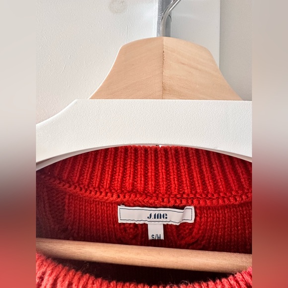 Oversized Eunice Brick Red Sweater - Picture 9 of 16